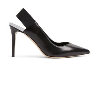 M. Gemi Black Slingback Heels